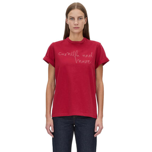 Camilla and Marc Maren Logo Roll Sleeve Tee
